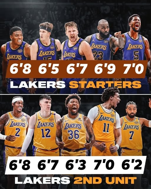 星空电竞官方网站-体型劣势得到改善？湖人潜在首发阵容平均身高6尺8 替补平均6尺6
