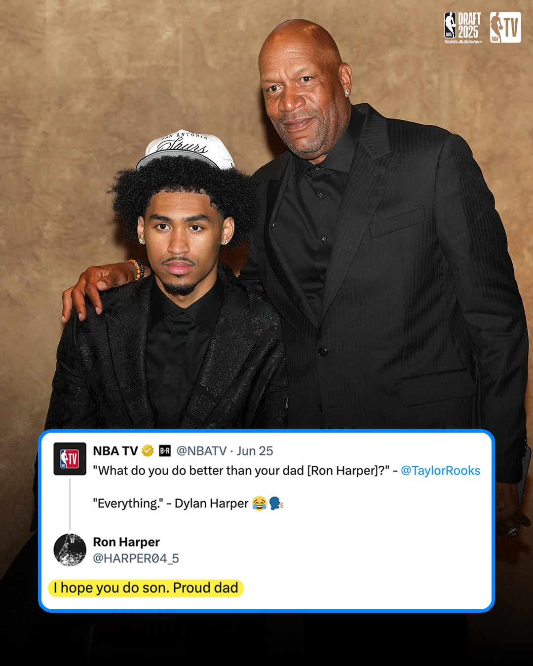 星空电竞官网-迪伦·哈珀说自己每方面都比父亲强,老哈珀回应:我希望能做到