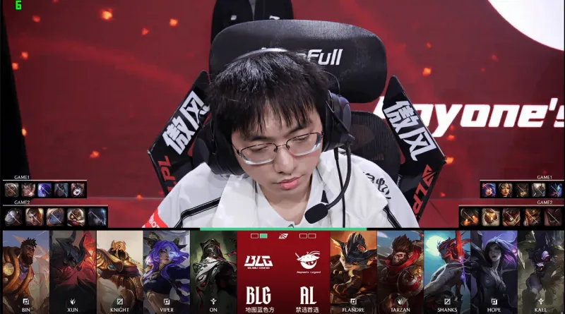 星空电竞官方网站-AL 1-1 BLG：Knight沙皇完全迷失，AL打赢关键团一波取胜